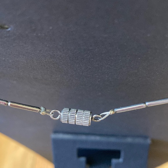 Vintage Rose Quartz and Silver Multi Strand Necklace Delicate and Feminine - Picture 5 of 6